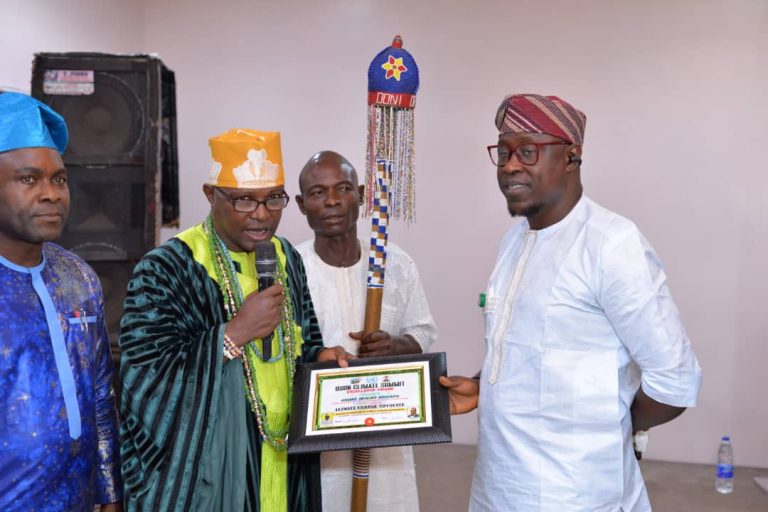 Governor Adeleke’s Aide Bags Award of Excellence As Climate Change Advocate