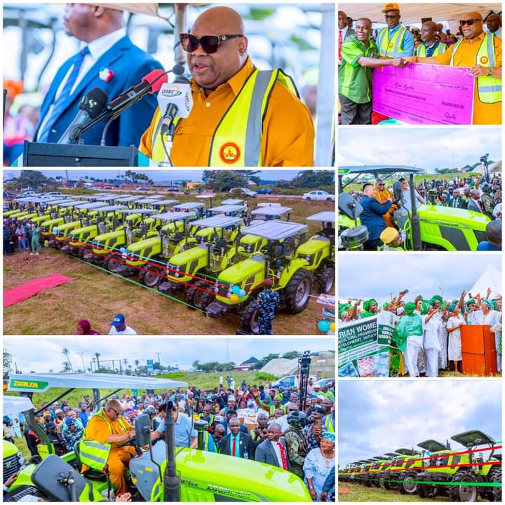 After 12yrs of Inadequacy, Adeleke Procures New Tractors for Osun Farmers, Distributes Farm Inputs